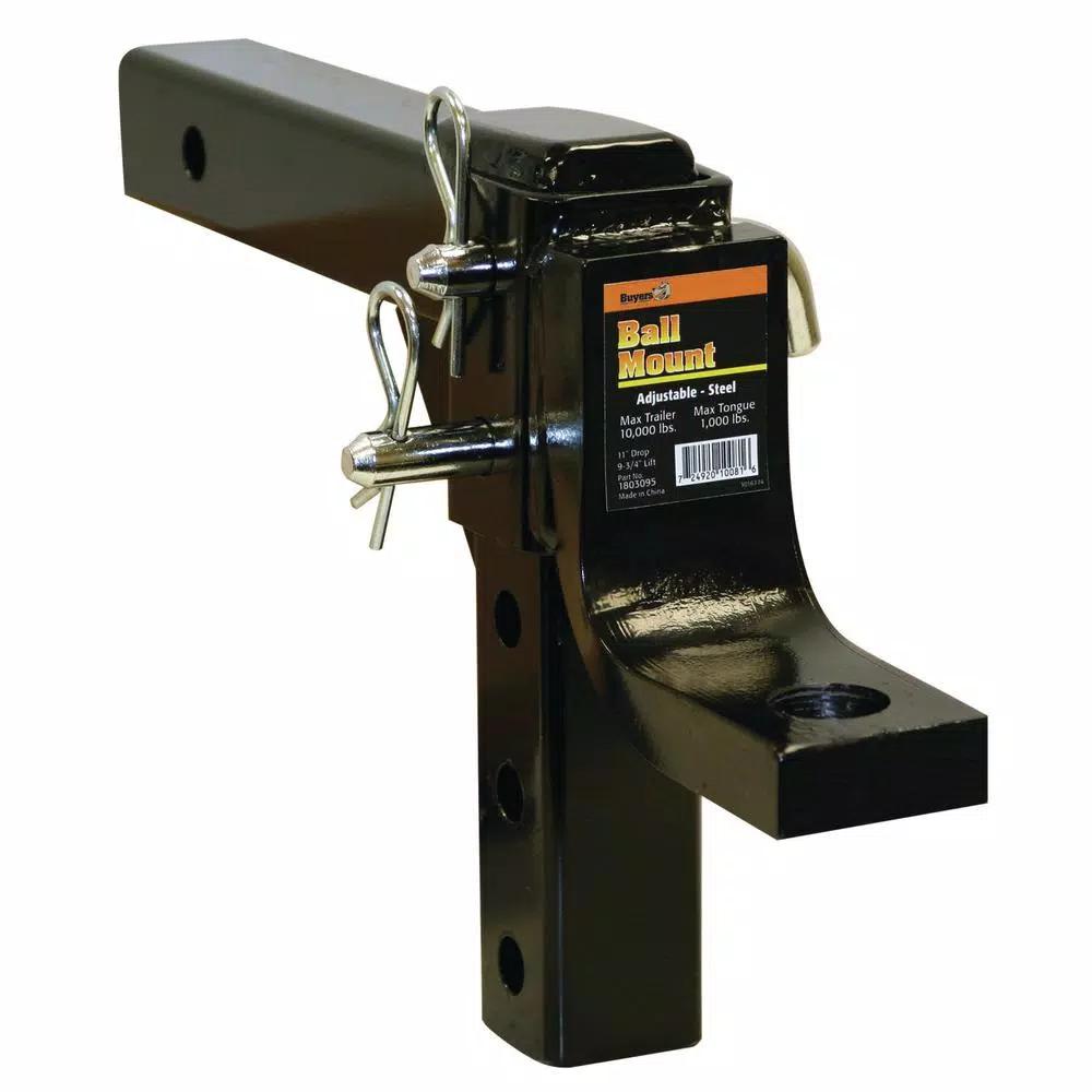 Buyers Products Company Buyers Products 2 in. Solid Shank 4-Position Adjustable Ball Mount, 10,000 lb. Capacity