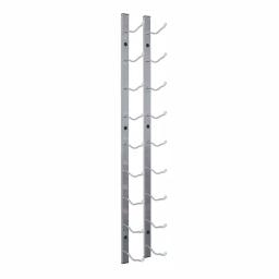 Epicureanist 9-Bottle Stainless Metal Wall-Mount Wine Rack thumbnail 2