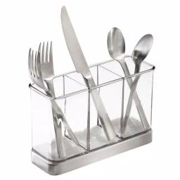 interDesign Forma 2 Flatware Organizer with Brushed Stainless Steel Base thumbnail 2