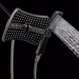 AKDY 9 in. Dual Shower Head and Handheld Wand Combo, 4 Spray Modes, Antique Bronze thumbnail 4