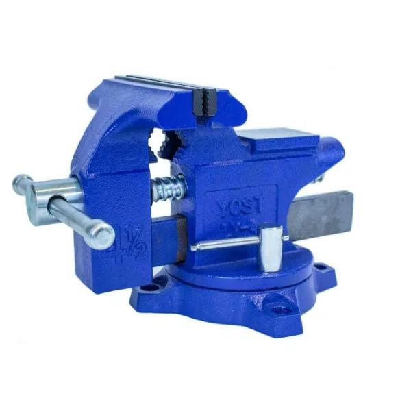 Yost LV-4 4.5 in. Swivel Base Bench Vise with Integrated Anvil