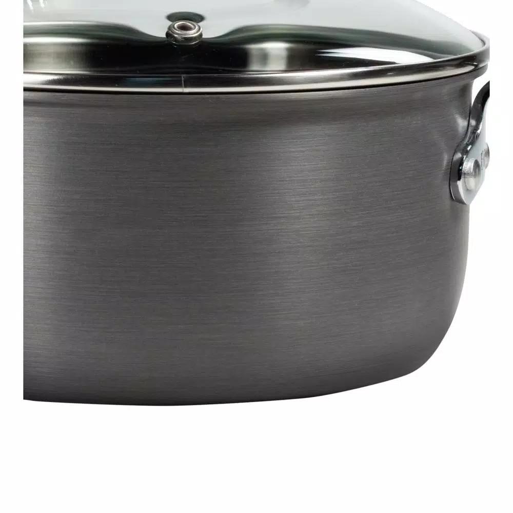 T-fal Ultimate 12-Piece Hard-Anodized Aluminum Nonstick Cookware Set, Black