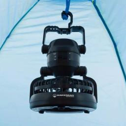 Wakeman Outdoors 2-in-1 LED Camping Lantern and Ceiling Fan, Black thumbnail 6