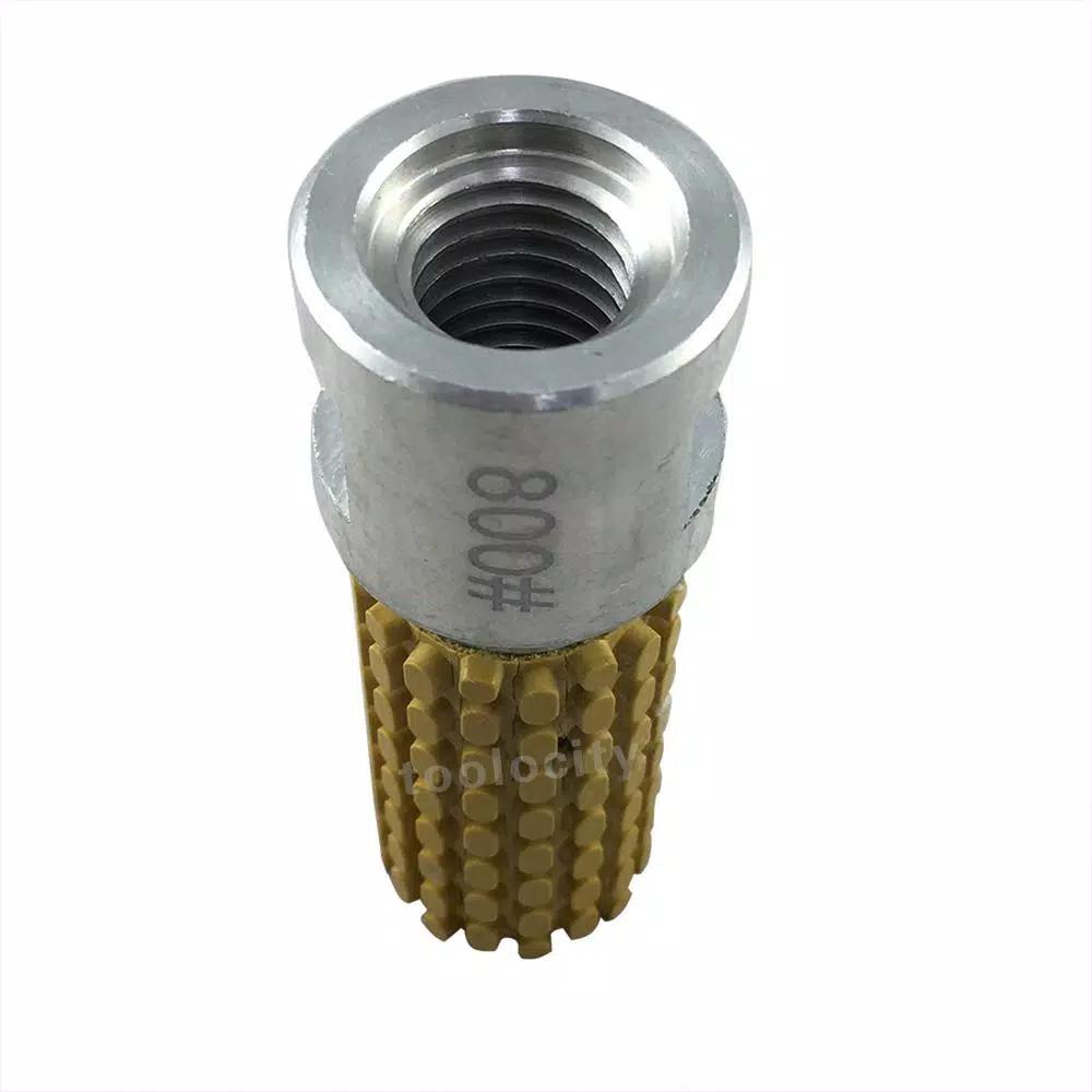 Toolocity 1 in. Wet Diamond Polishing Drum Wheel, 800 Grit, 5/8-11 Thread