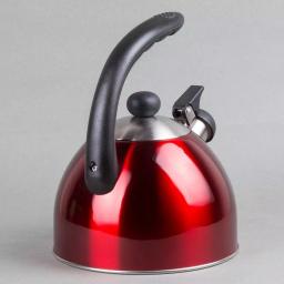 Creative Home Rhapsody 8.4-Cup Cranberry Stainless Steel Stovetop Tea Kettle with Whistle thumbnail 3