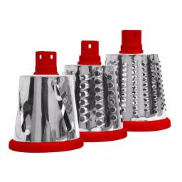 As Seen on TV NutriSlicer 3-in-1 Rotating Mandoline Slicer and Grater, Stainless Steel thumbnail 2