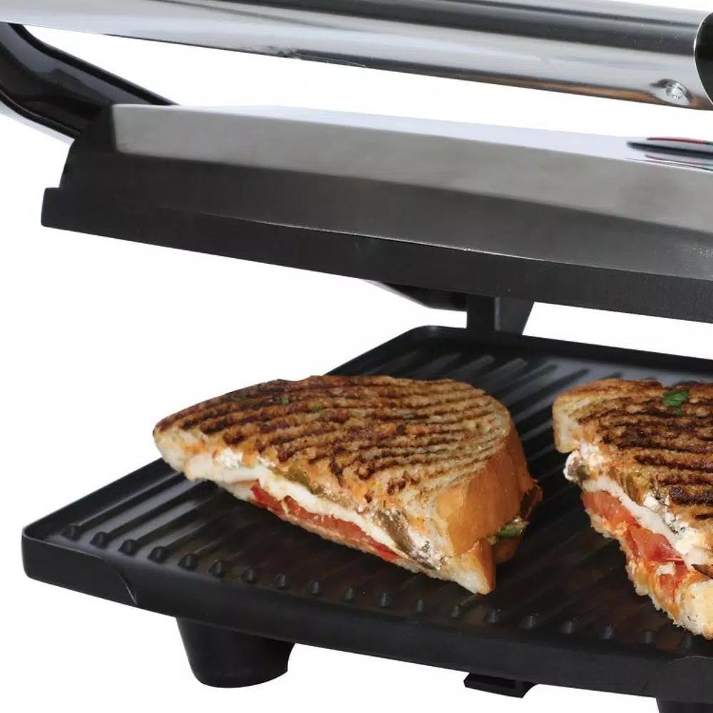 Brentwood Appliances TS-651 1000W Metallic Panini Press and Sandwich Maker