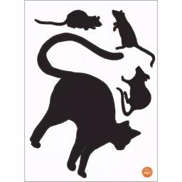 WallPops Black Cat and Mouse Halloween Wall Decal Kit, 24 in. x 17.5 in. thumbnail 3