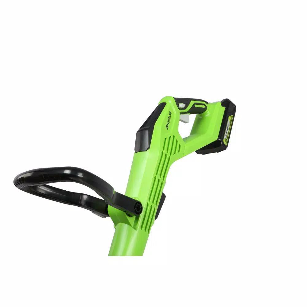 Greenworks 24V Cordless TORQDRIVE String Trimmer with 2.0 Ah Battery and Charger, 12 in. Cutting Path