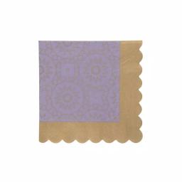 Sugar Plum Party SugarPlum Boho Paper Lunch Napkins, 32-Piece Assorted Colors thumbnail 1