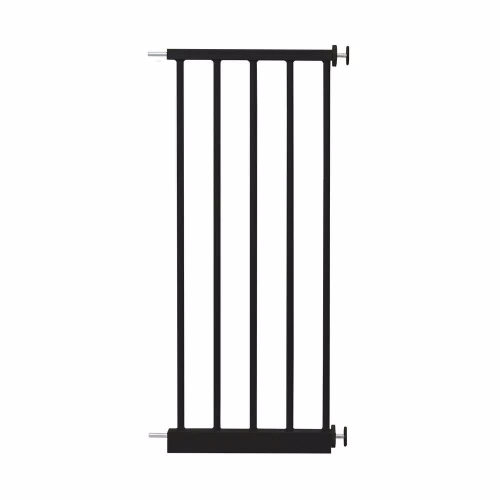 Perma Child Safety 12 in. W x 30 in. H Black Baby Gate Extension Panel for Standard Height Gates