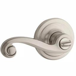 Kwikset Lido Satin Nickel Exterior Entry Door Lever with SmartKey Security thumbnail 6