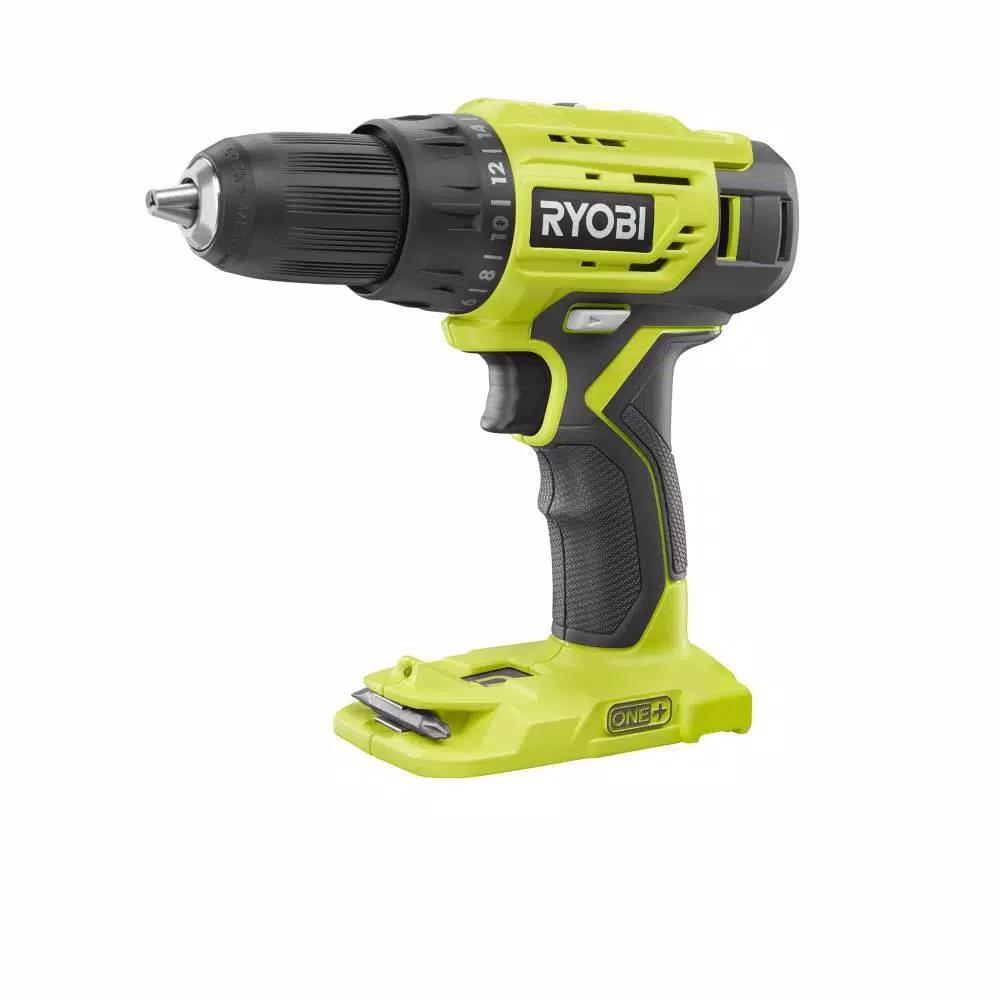 RYOBI 18V ONE+ 1/2 in. Cordless Drill Driver Kit with (2) 1.5 Ah Batteries, Charger, Bag & 70-Piece Impact Bit Set
