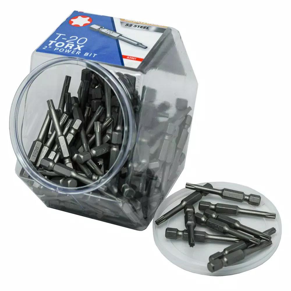 Mayhew Bestway T20 Torx Power Bits, 2 in. Length (150-Pack)