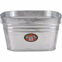 Behrens 15.5 Gallon Hot Dipped Galvanized Steel Square Utility Tub thumbnail 1