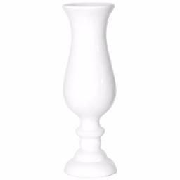 Uniquewise 30 in. White Modern Fiberglass Goblet Shape Floor Vase thumbnail 1