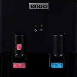 Igloo Top Loading Water Dispenser, Hot and Cold Water Cooler in Black and Stainless Steel thumbnail 5