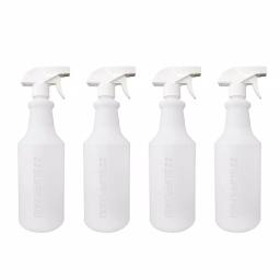 SUPPLYAID 32 oz. All-Purpose Leak-Proof Plastic Spray Bottles with Adjustable Nozzle, 4-Pack thumbnail 1