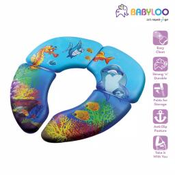Babyloo Ocean Pattern Folding Cushioned Toilet Seat with Travel Bag for Toddlers thumbnail 6