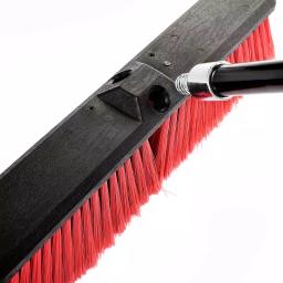 Alpine Industries 24 in. Red Indoor Outdoor Push Broom, 3-Pack thumbnail 3