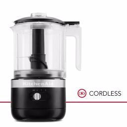 KitchenAid Cordless 5-Cup Food Chopper, Black Matte thumbnail 2