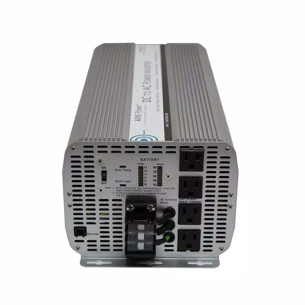 AIMS POWER 8000-Watt Modified Sine Wave Power Inverter, 12V DC to 120V AC with 16000W Surge