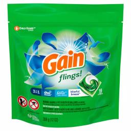 Gain Flings Blissful Breeze Laundry Detergent Pods, 16-Count thumbnail 3