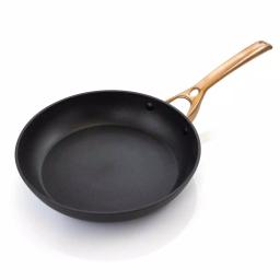 Oster Allsberg 10-Piece Aluminum Nonstick Cookware Set with Bronze Handles, Black and Bronze thumbnail 9
