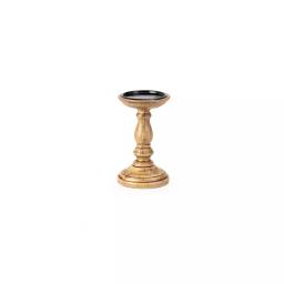 IMAX Rozzi Wooden Candle Holders Set of 5 - Rustic Multi-Colored Candlesticks thumbnail 8