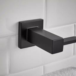 Glacier Bay Farrington Matte Black Towel Ring thumbnail 5