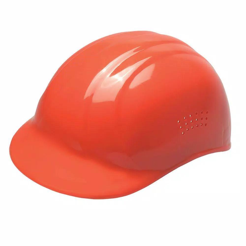 ERB Hi-Viz Orange Vented Bump Cap with 4-Point Pin-Lock Suspension