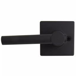 Defiant Highland Matte Black Passage Door Lever with Square Rose thumbnail 9