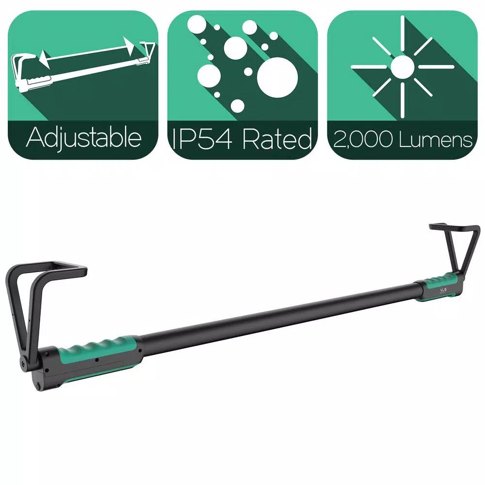 Advanced Lighting Systems ALS 2000 Lumens Rechargeable LED Extendable Under Hood Work Light with Detachable Flashlight