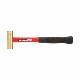 TEKTON 16 oz. Jacketed Fiberglass Brass Hammer, Non-Sparking Mallet thumbnail 7