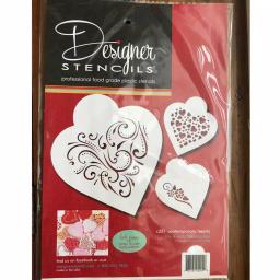 Designer Stencils Contemporary Hearts and Love Cookie Stencil Bundle - 6 Pattern Set thumbnail 3