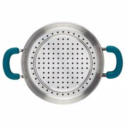 Rachael Ray Create Delicious 3 qt. Hard Anodized Aluminum Nonstick Steamer Set, Gray thumbnail 2