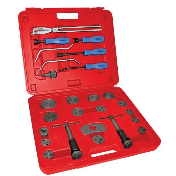 TITAN Brake Caliper Wind Back Tool and Pro Brake Adapter Set, 26-Piece Kit