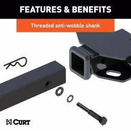 CURT 2-Bike Tray-Style Hitch-Mounted Bike Rack, 1-1/4" or 2" Receiver thumbnail 7