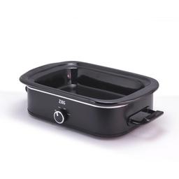 Zing 4 Qt. Black Slow Cooker with Locking Lid and Ceramic Pot Insert thumbnail 2