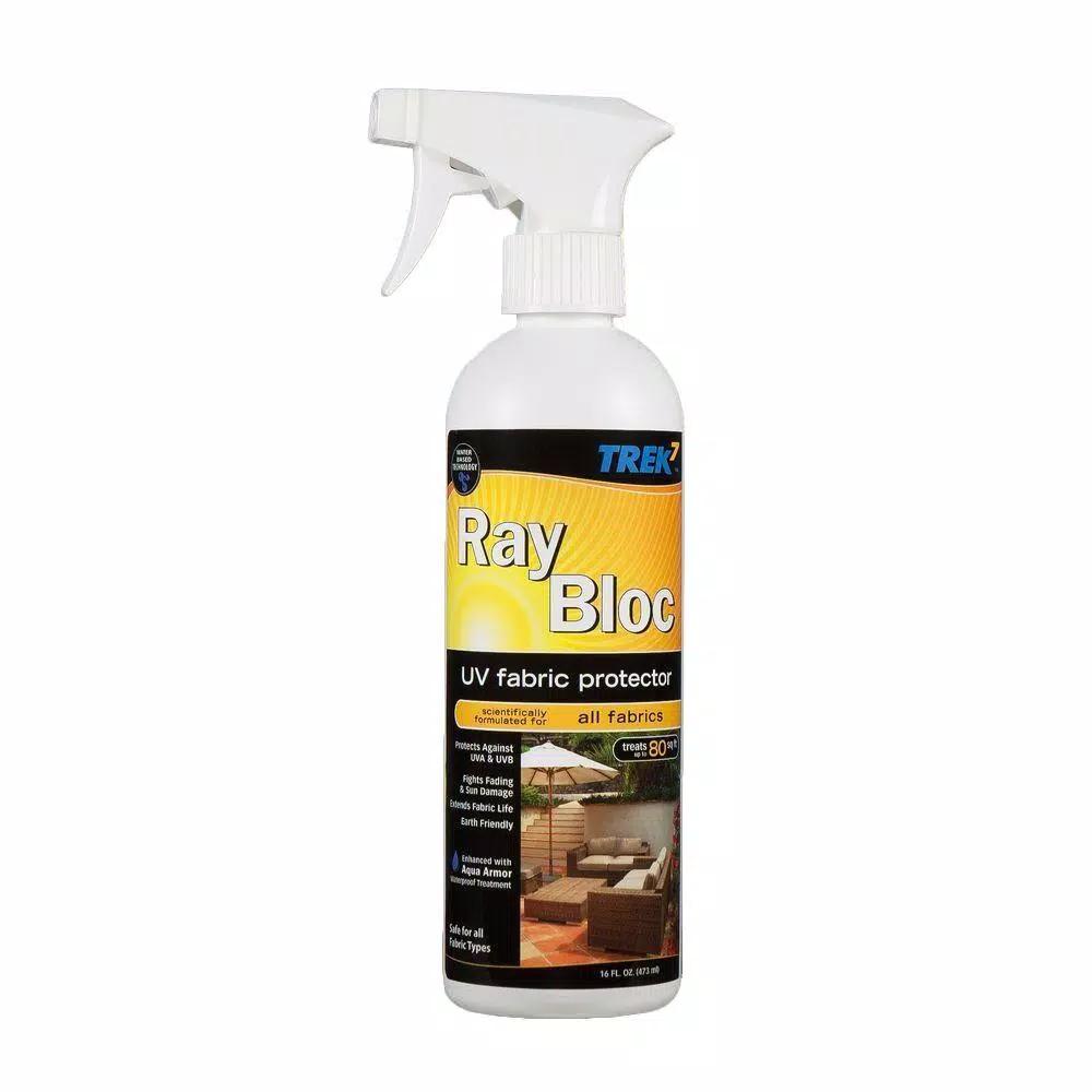 Trek7 Ray Bloc UV Fabric Protector Spray, 16 oz. Water-Based Waterproofing & Fade Resistant Sealer