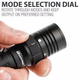 LUXPRO Pro Series 1000 Lumens LED Tactical Rechargeable Flashlight with TackGrip thumbnail 5
