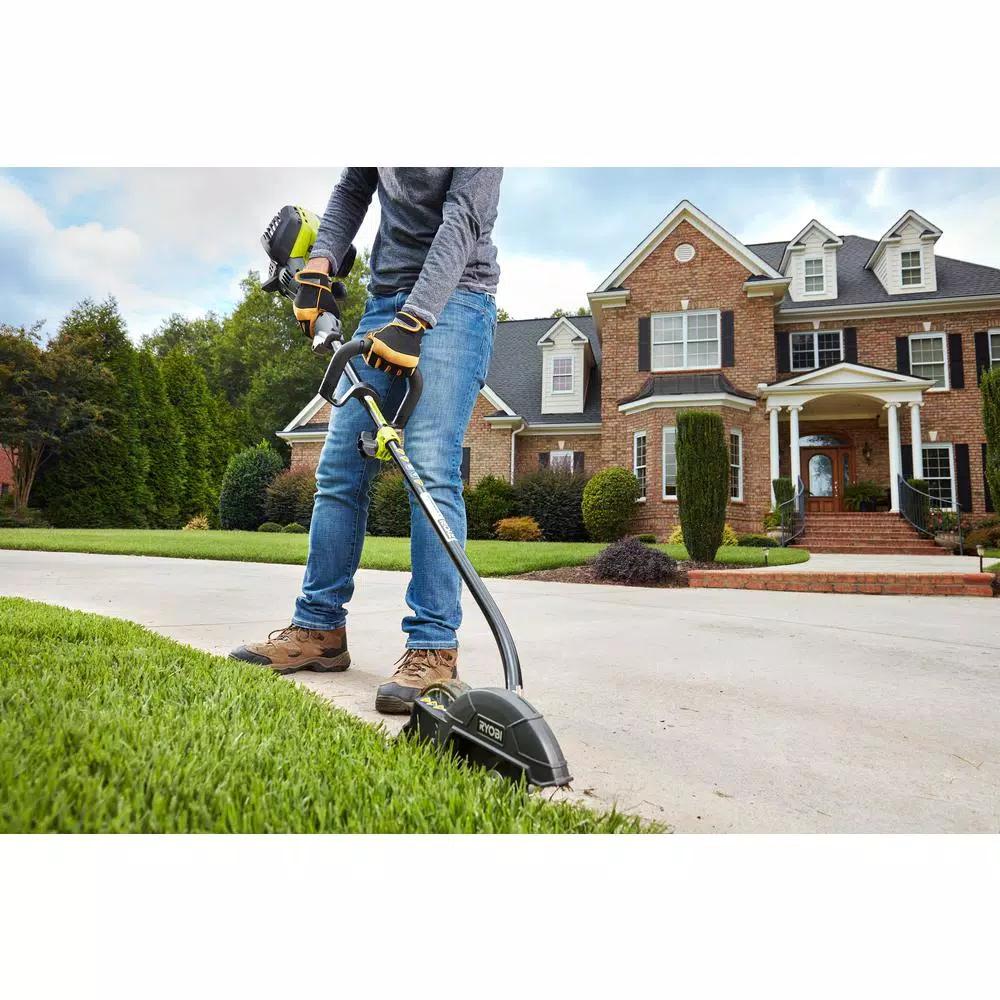 RYOBI Gas Trimmer 30cc 4-Cycle Attachment Capable & 25cc 2-Cycle Jet Fan Blower Combo