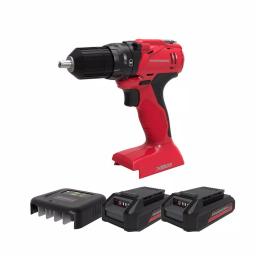 Powerworks 20V Cordless Brushless 3/8 in. Drill/Driver Kit with Two 1.5 Ah Batteries, Charger, and Bag thumbnail 1