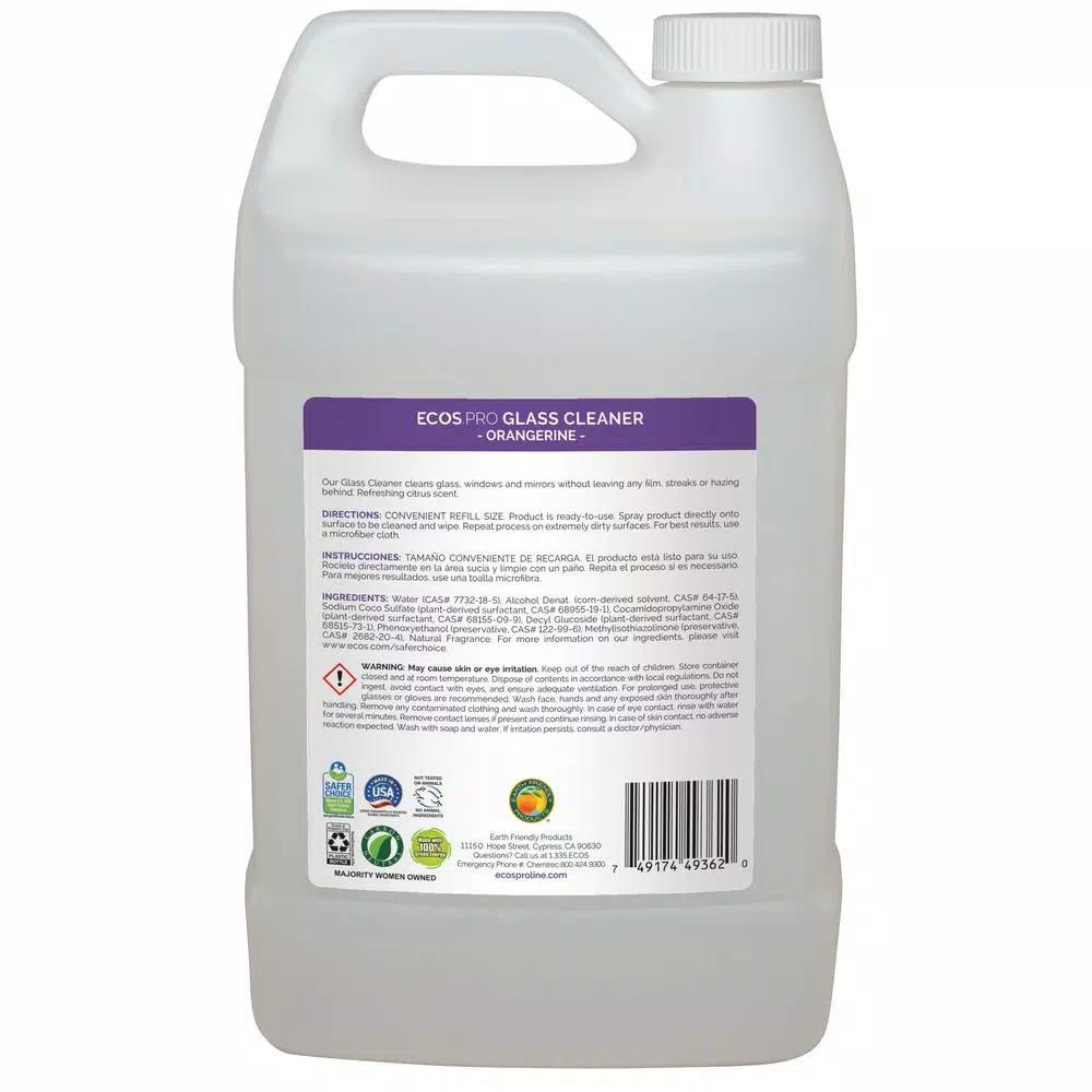ECOS Pro Orangerine Glass Cleaner, 128 oz.
