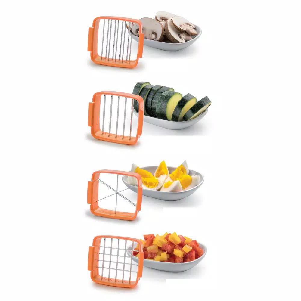 As Seen on TV Nutri Chopper 5-in-1 Compact Portable Handheld Kitchen Slicer with Storage Container