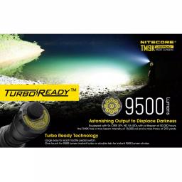 NITECORE TM9K 9500 Lumens Tactical LED Flashlight, USB-C Rechargeable thumbnail 5
