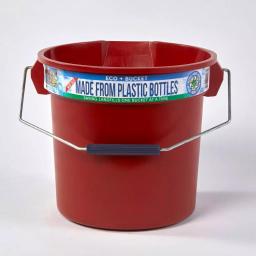 TAFCO PRODUCTS Tafco 3.5 Gal. Red Round Utility ECO Bucket, 14 Qt. Heavy-Duty Commercial Grade, Made from 100% Recycled Water Bottles thumbnail 1