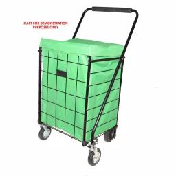 Easy Wheels Deluxe Jumbo Hooded Carrier Liner - Green thumbnail 2