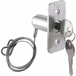 Prime-Line Emergency Garage Door Release Kit, Diecast Metal, Brushed Chrome Finish thumbnail 1