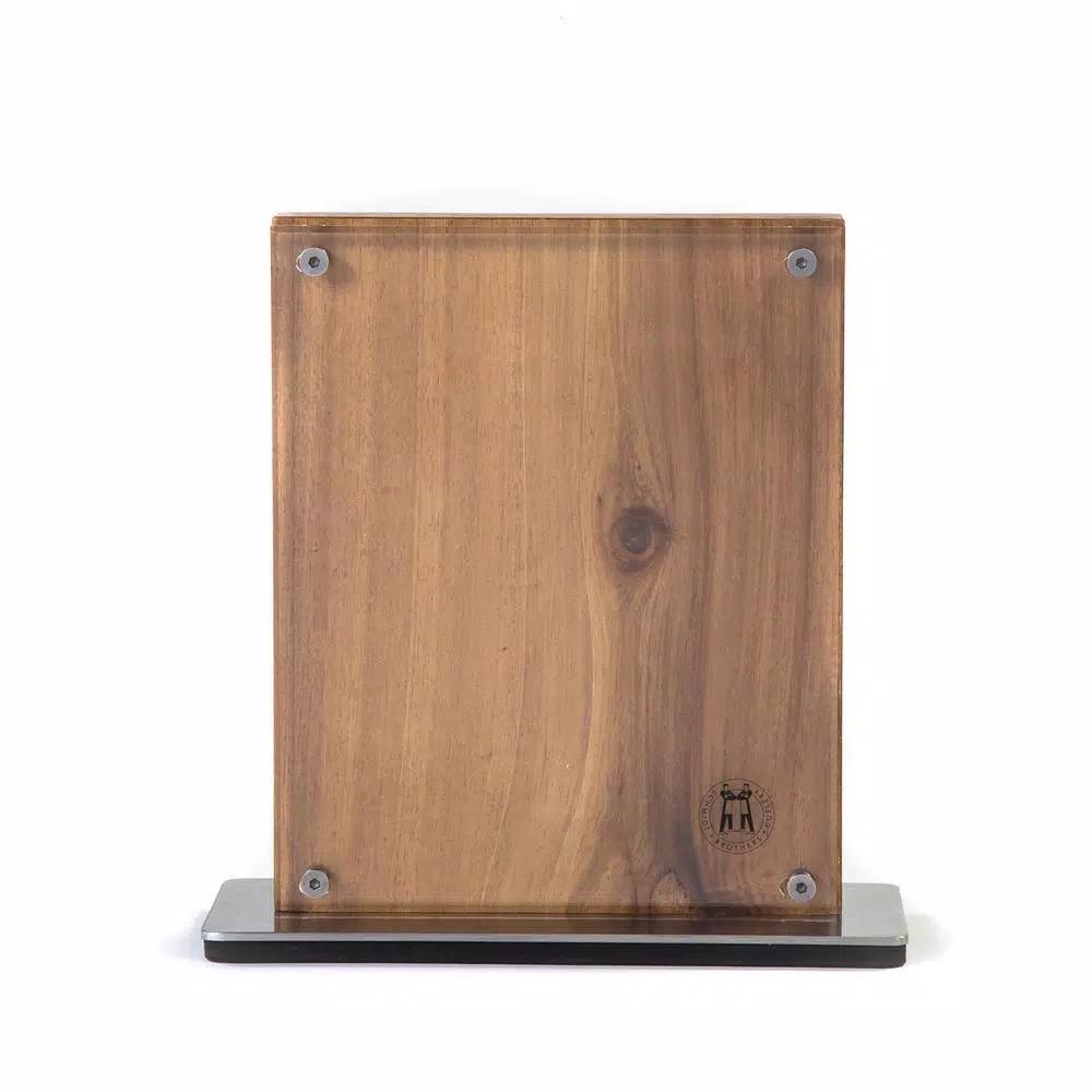 SCHMIDT BROS. Schmidt Brothers Midtown Acacia Wood Knife Block with Magnetic Storage